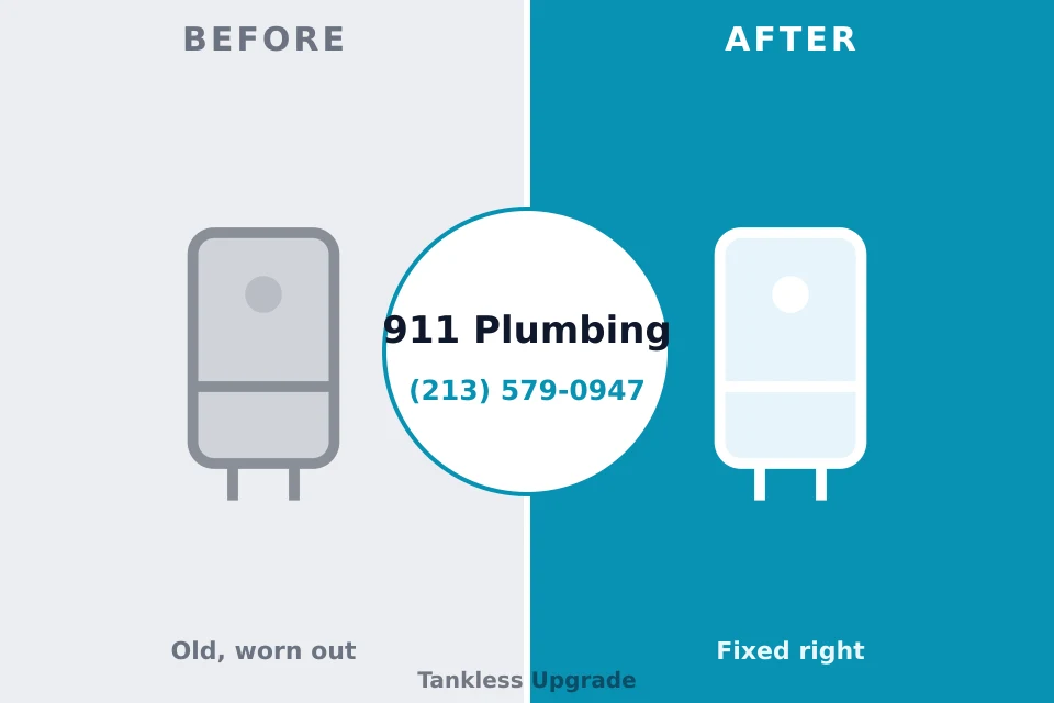 Before and after: plumbing repair West Palm Beach, FL